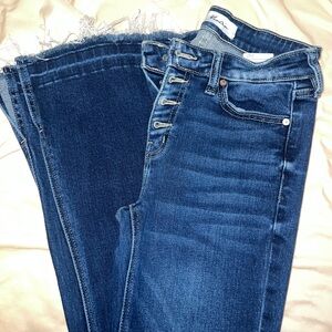 Kancan distressed flare jeans